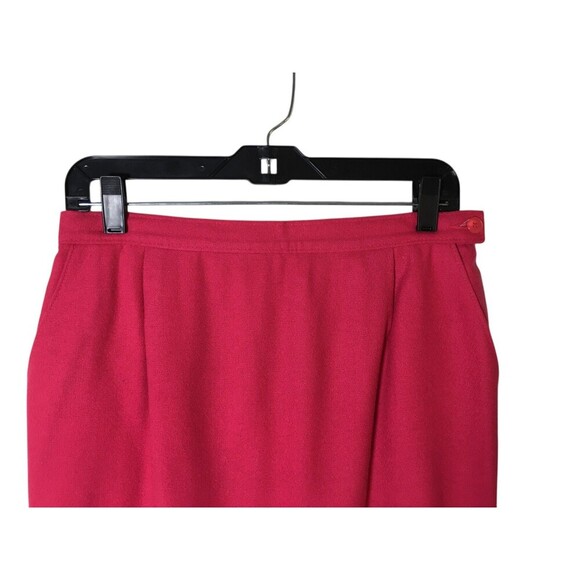 Pendleton Skirt Women's Size 12 Petite Red Stretch Waist Knee Length - Picture 3 of 7